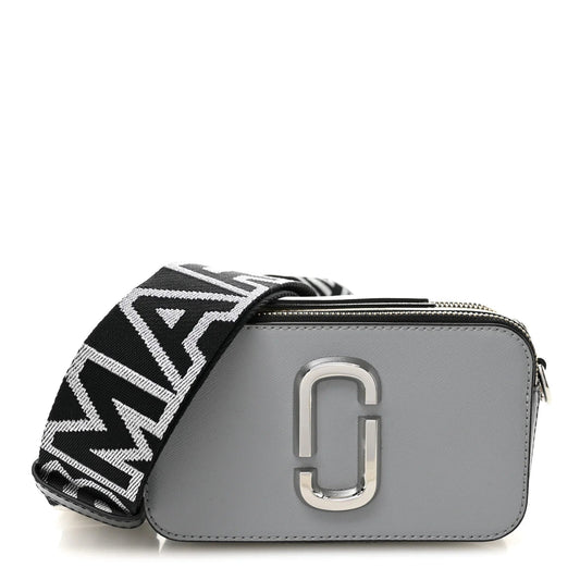 Saffiano Small Snapshot Camera Bag Grey Multicolor