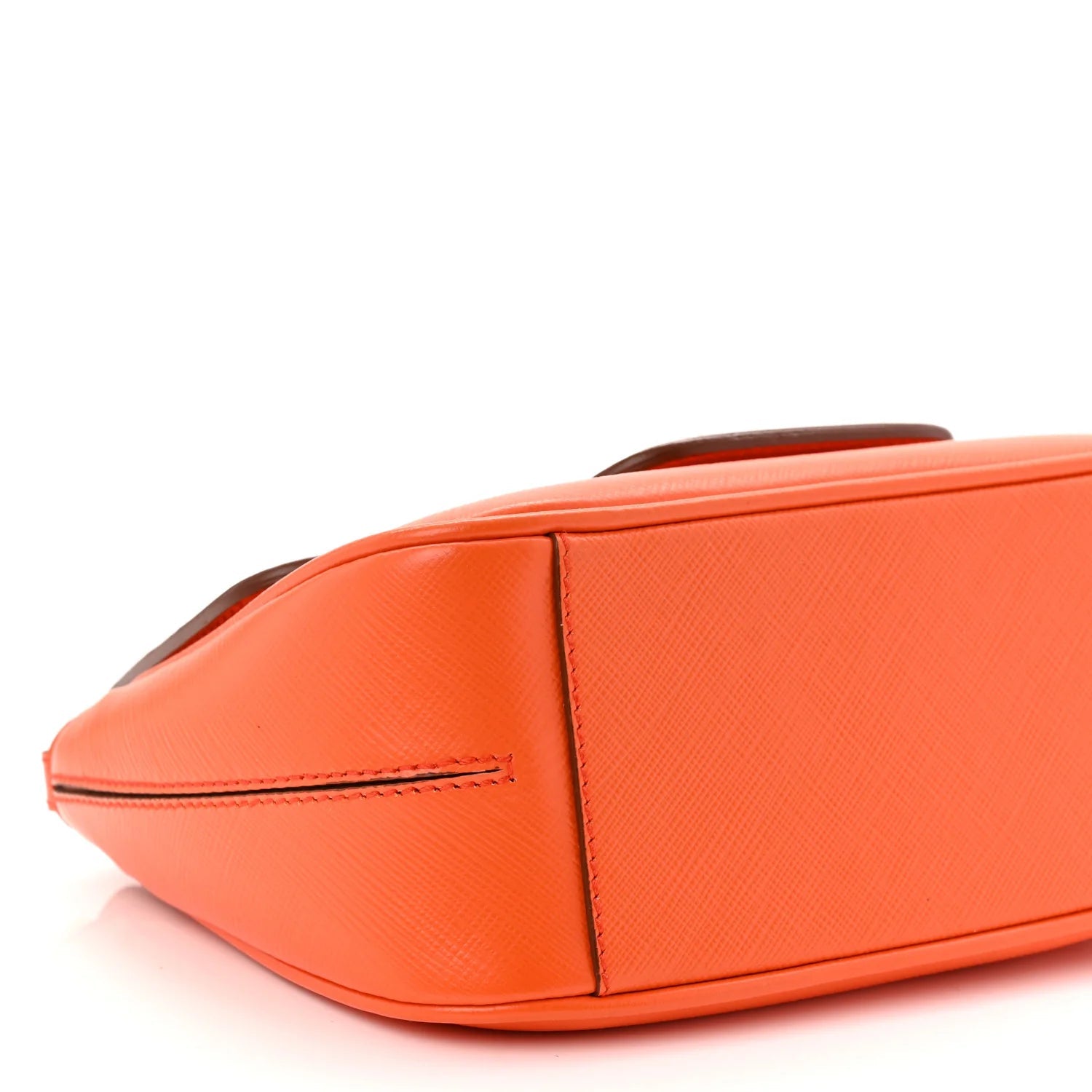 Printed Calfskin Paris Crossbody Bag Orange