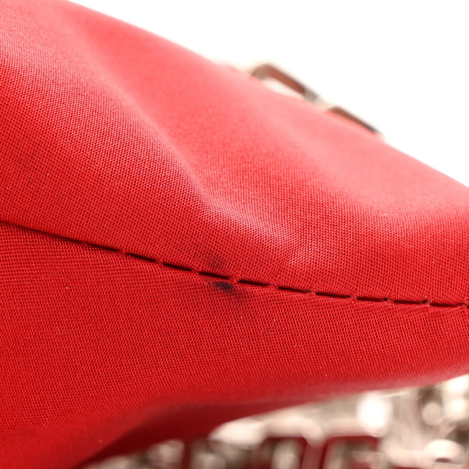 Satin Mini Kenny Shoulder Bag Red