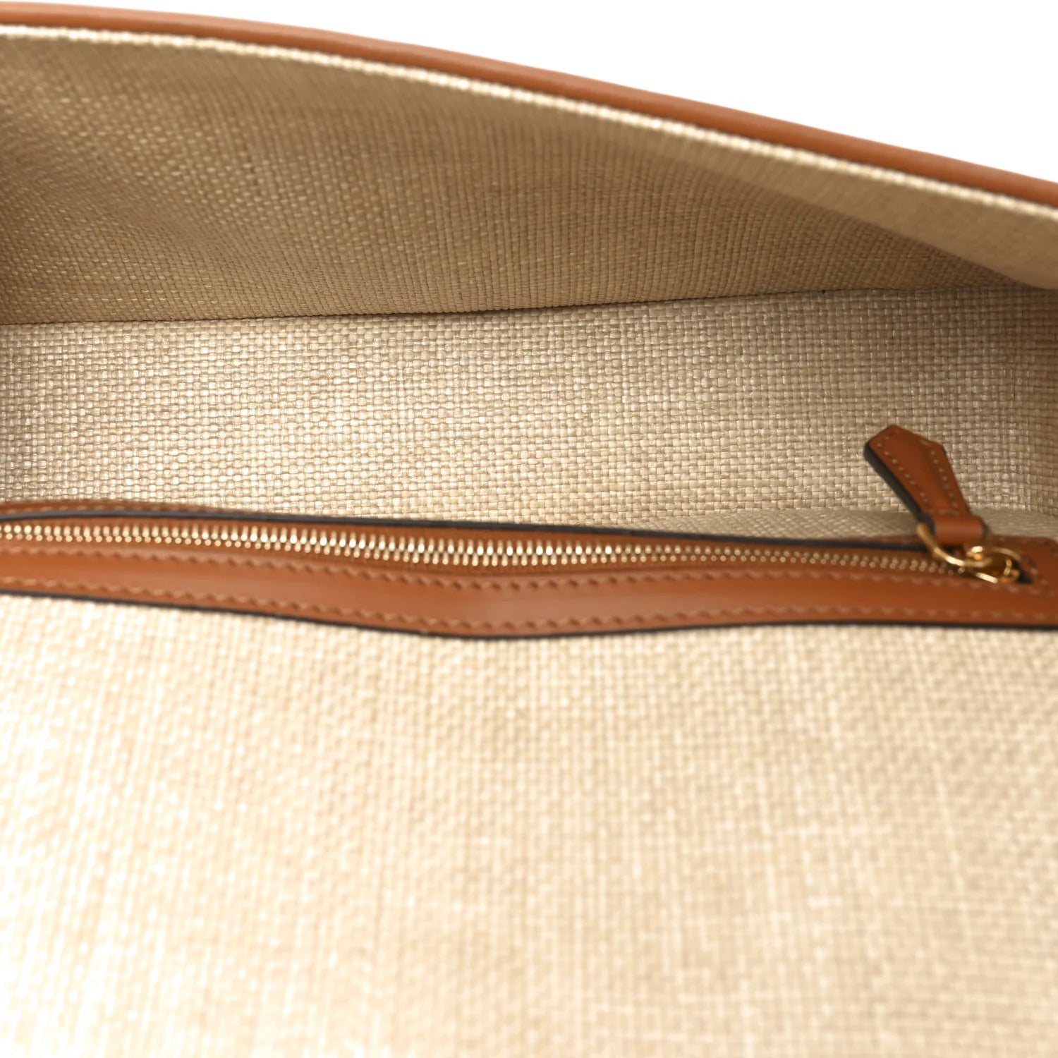 Raffia Vitello King Lucido FF Embroidered Baguette Alchemy Brandy