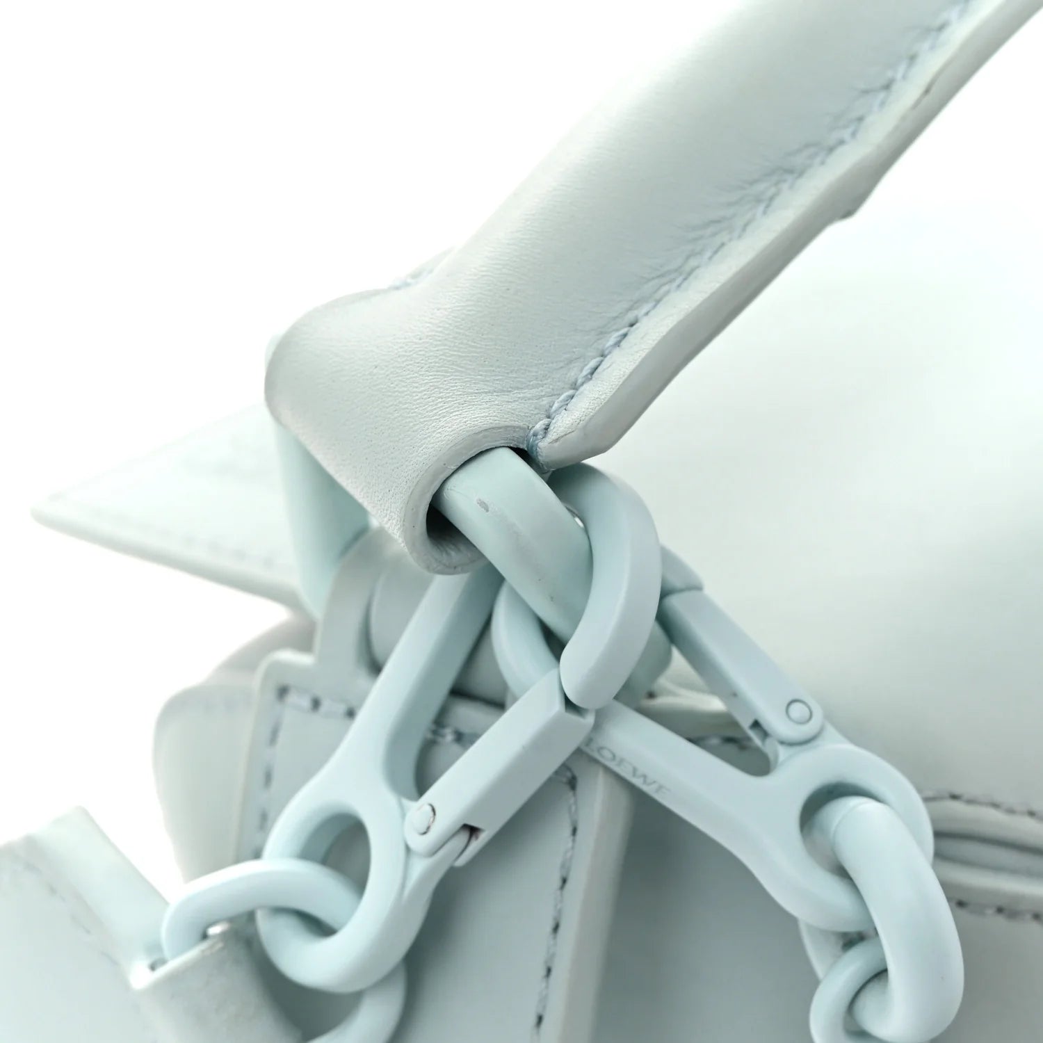 Grained Calfskin Small Puzzle Bag Aquamarine