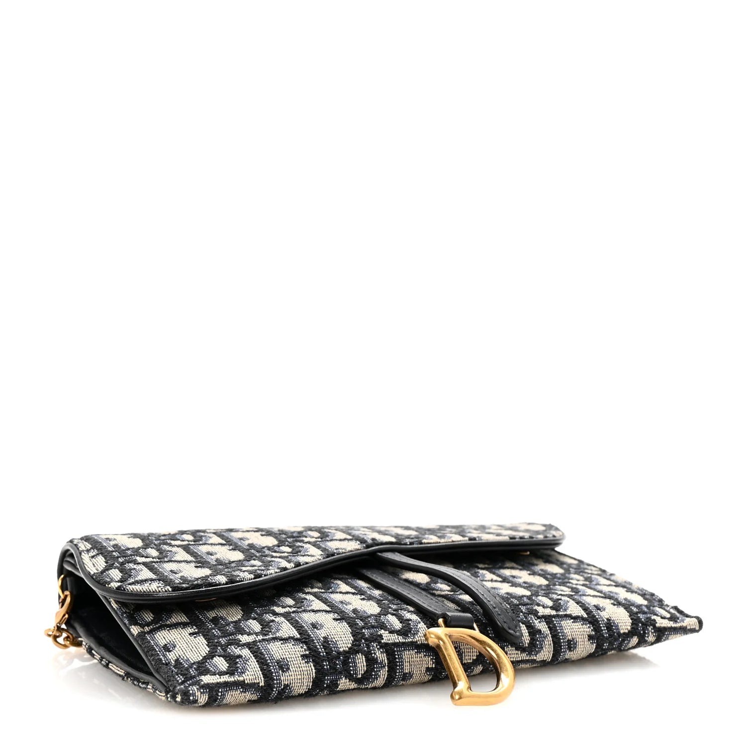 Oblique Saddle Chain Pouch Blue