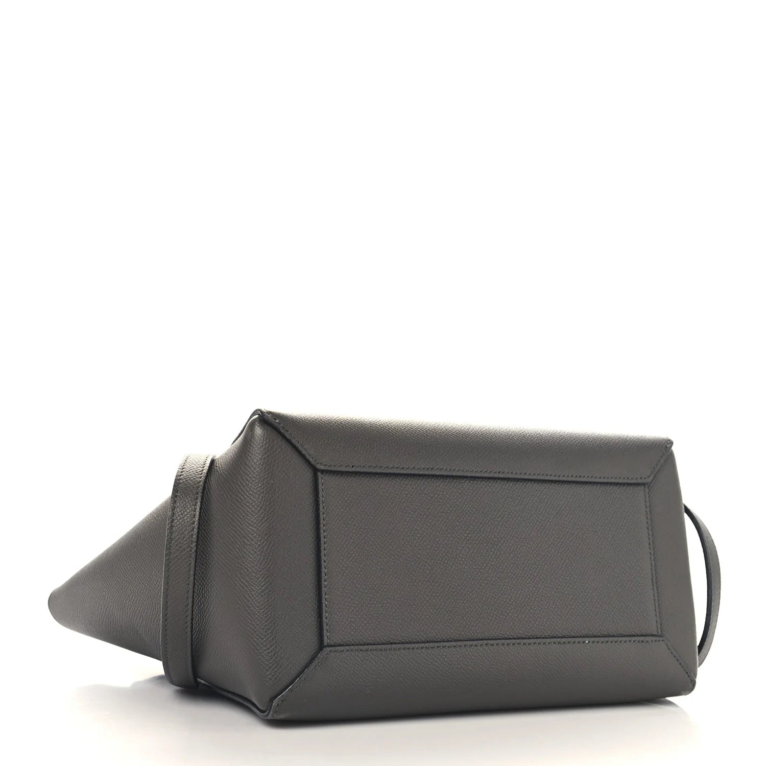 Grained Calfskin Micro Belt Bag Grey