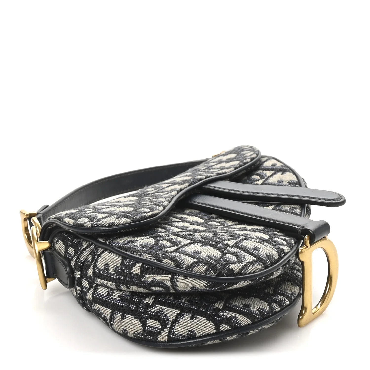 Oblique Mini Saddle Bag Blue