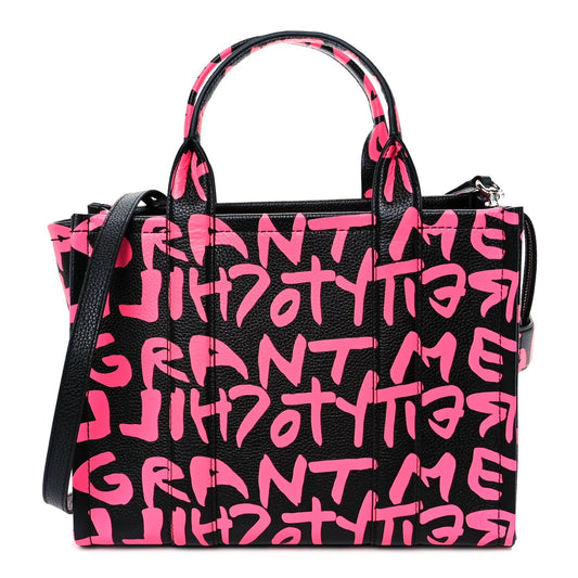 X STEPHEN SPROUSE Grained Calfskin Medium the Tote Bag Pink
