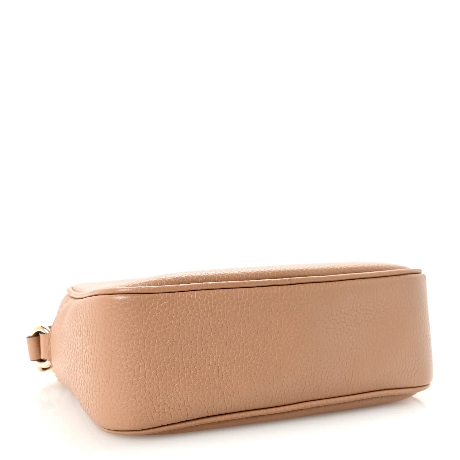 Pebbled Calfskin Small Soho Disco Bag Rose Beige