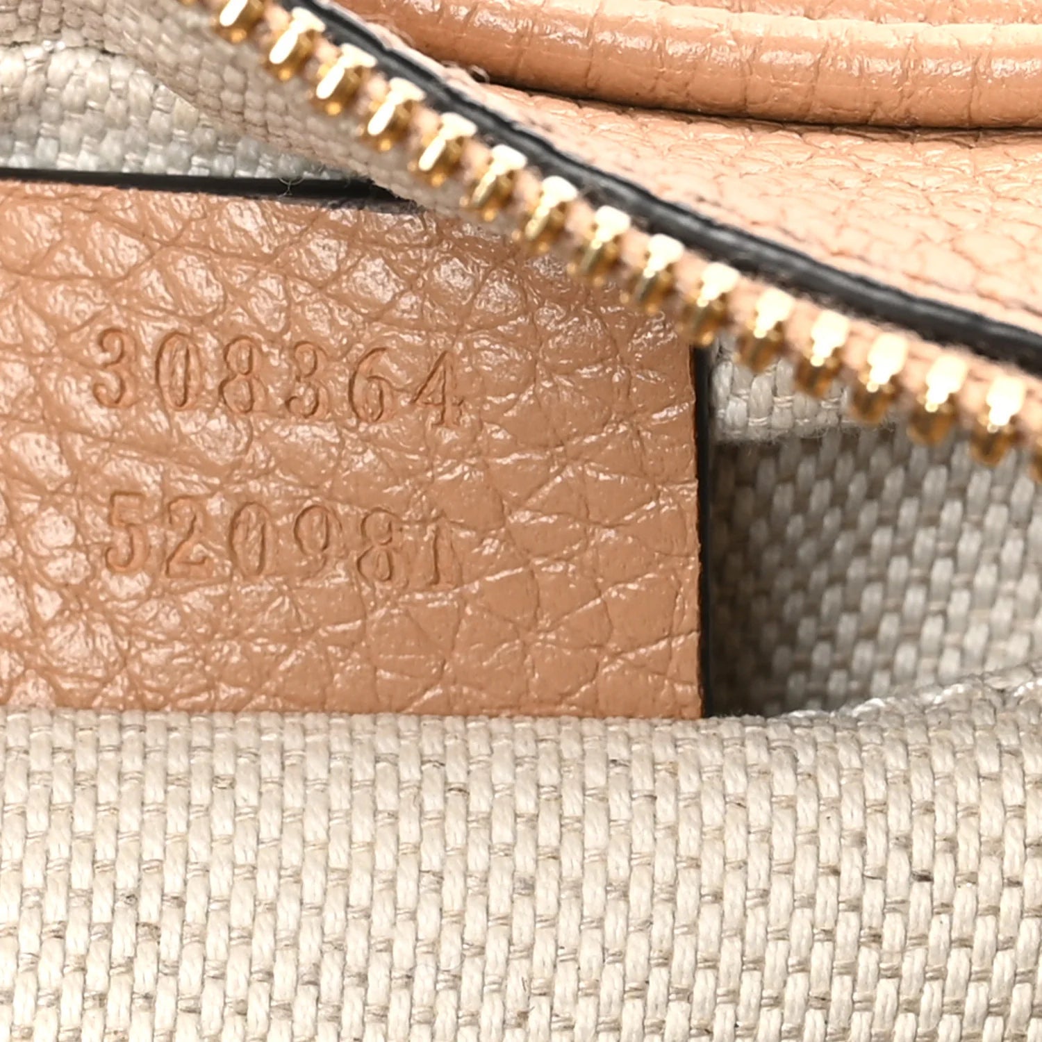 Pebbled Calfskin Small Soho Disco Bag Camelia