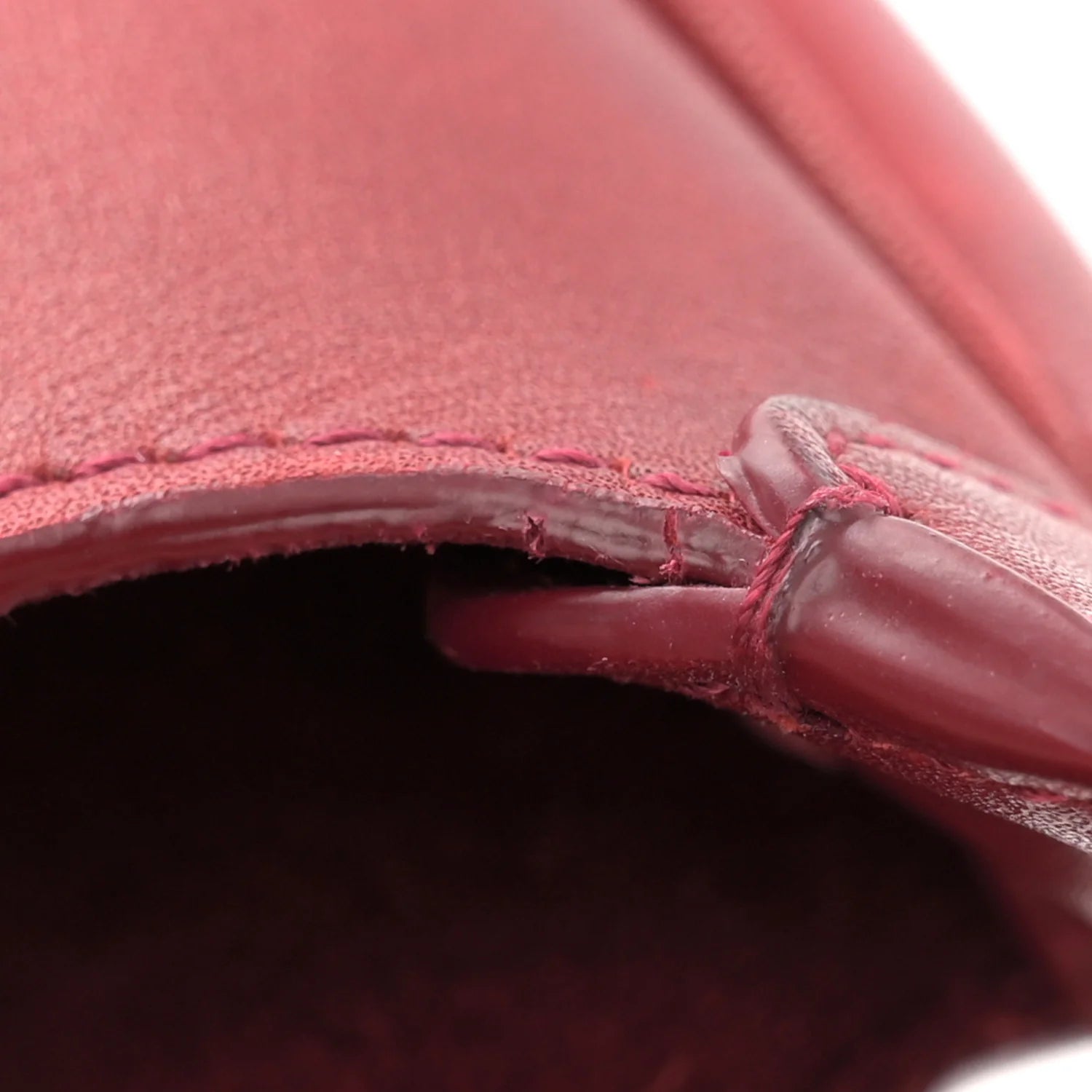 Smooth Calfskin Paris VII Large Flat Hobo Red