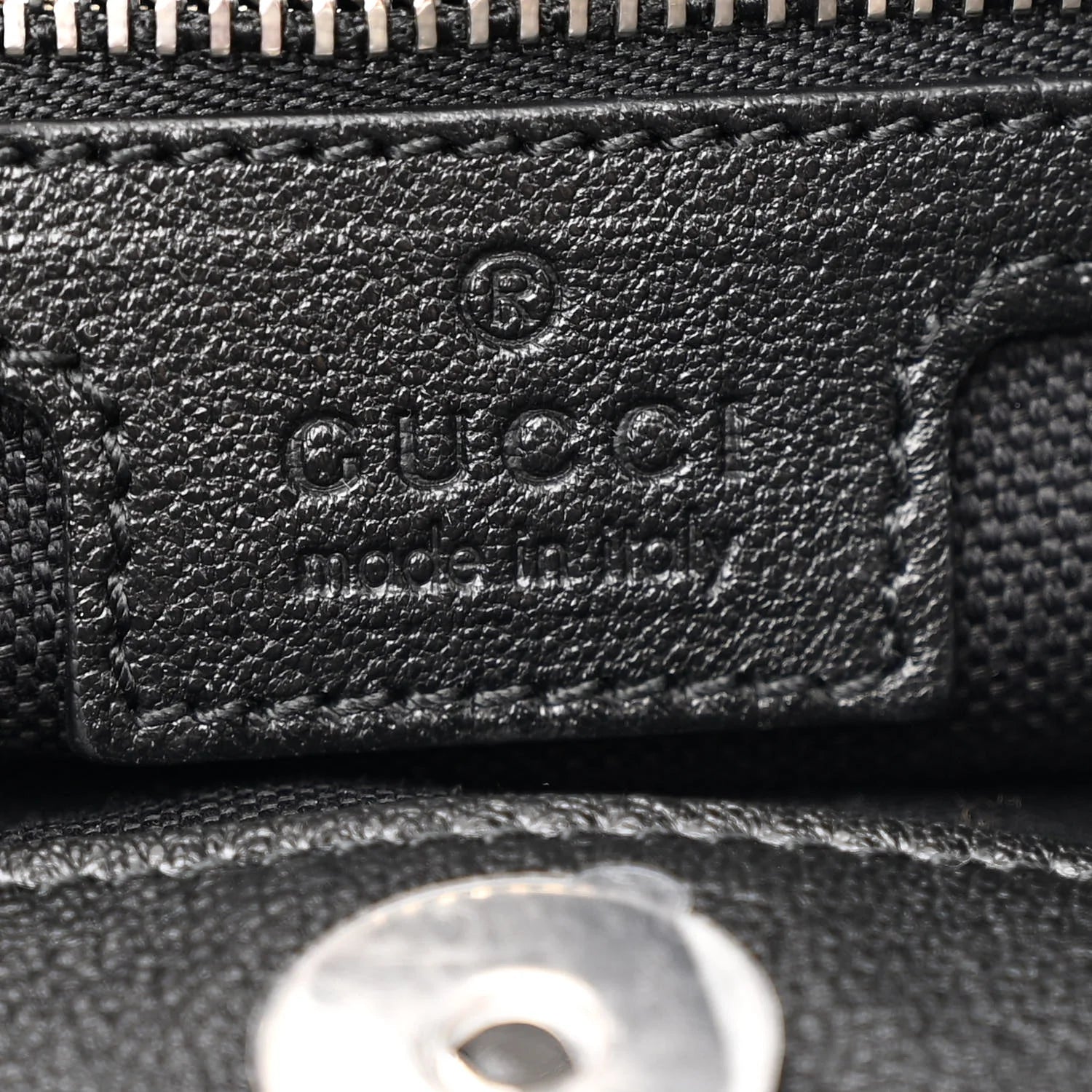 Sakai Be Green Calfskin Diagonal Stitched Small Blondie Tote Black