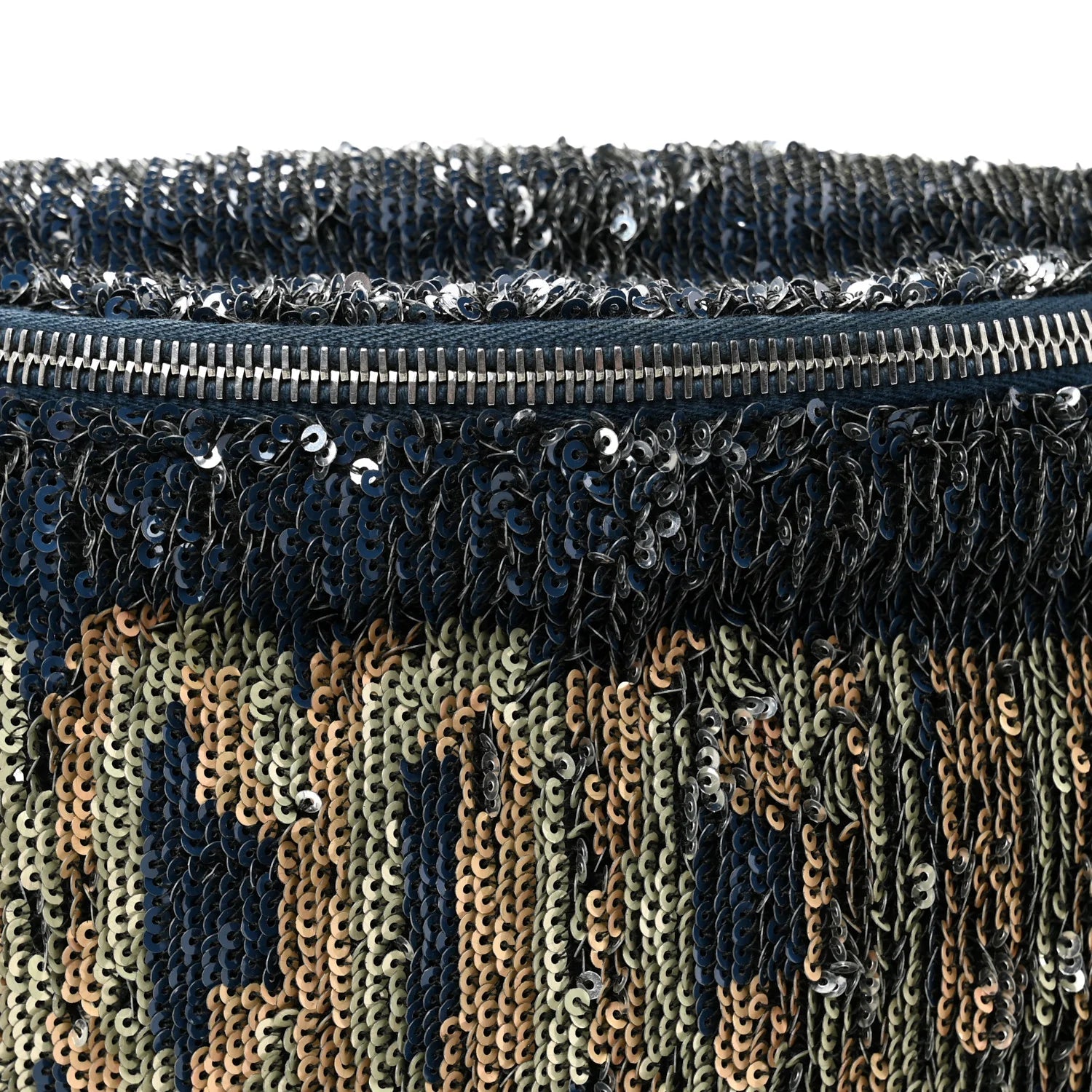 Sequin Coco Cuba Waist Bag Fanny Pack Blue Pink