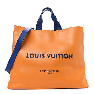 Cowhide Shopper Bag MM Safran