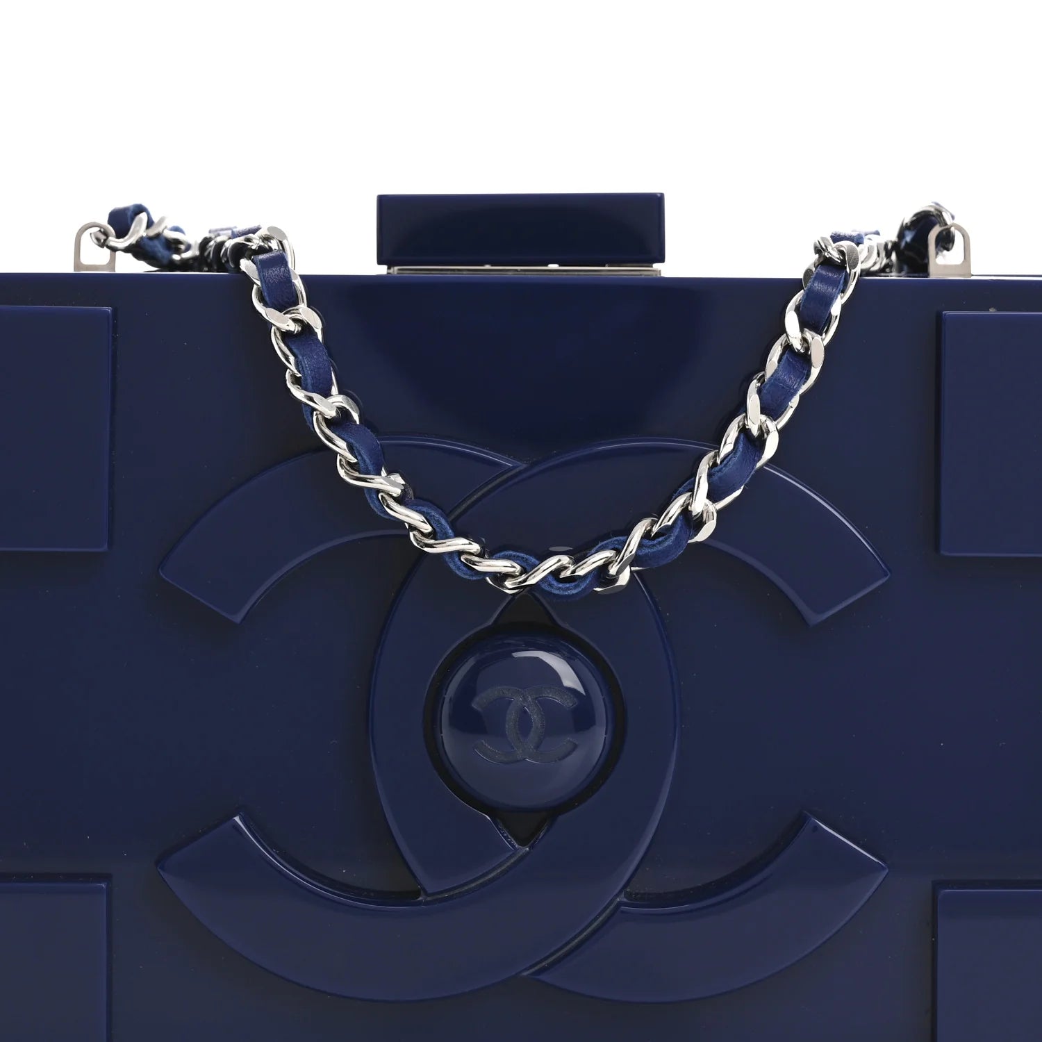 Plexiglass Boy Brick Lego Clutch Dark Blue