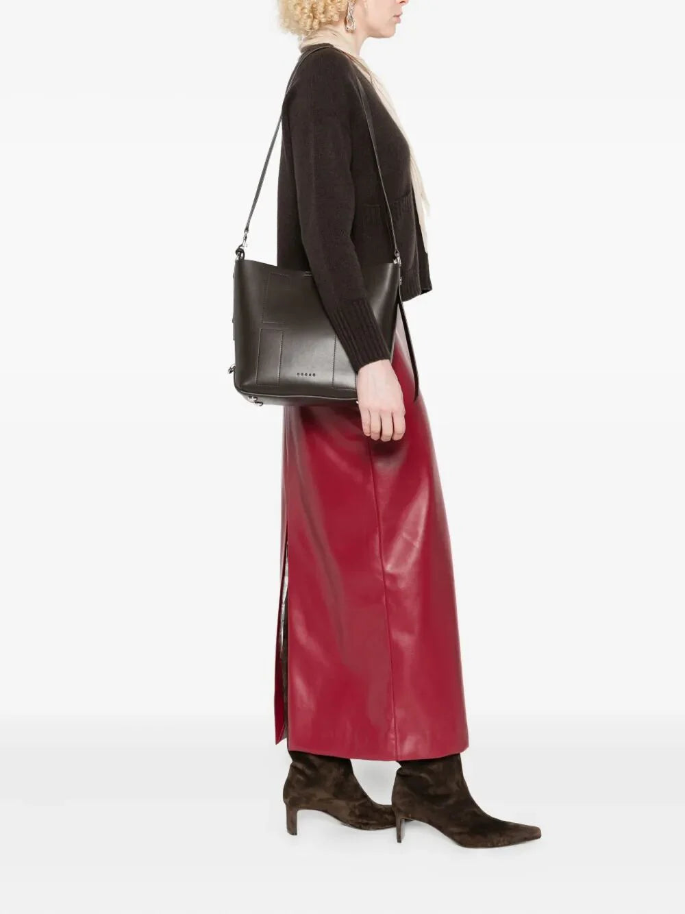 HOCKET SMALL LEATHER HOBO BAG