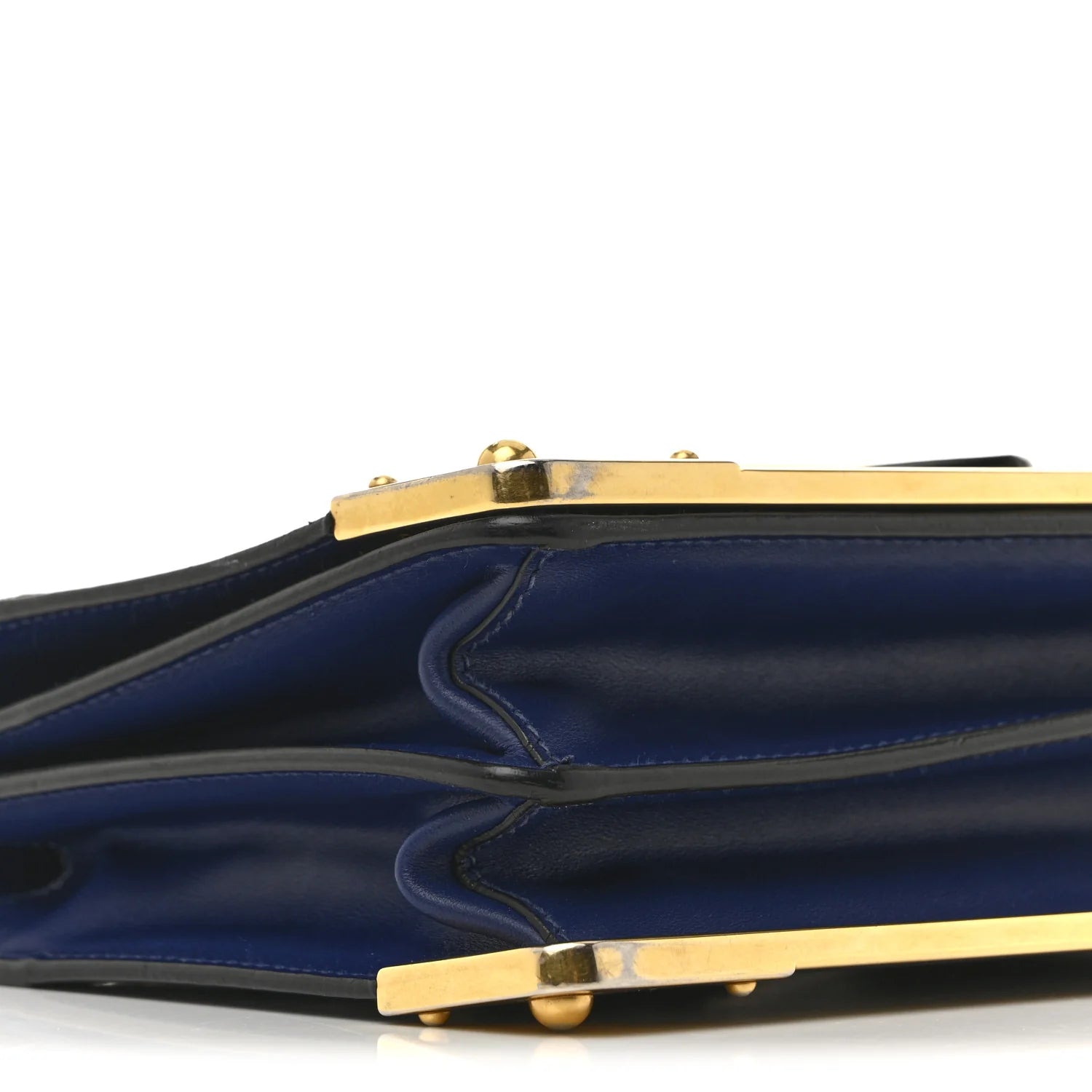 City Calf Saffiano Cahier Bag Bluette Black