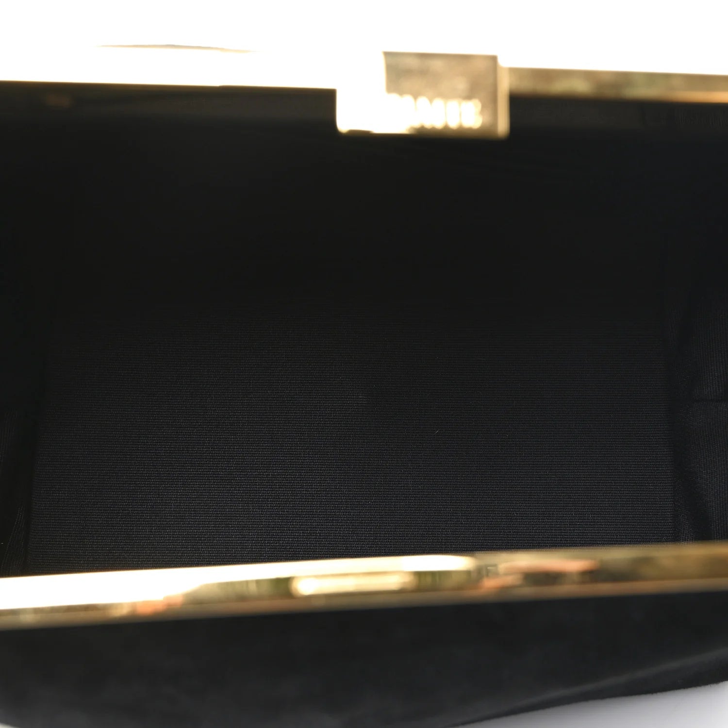 Suede Aimme Envelope Clutch Black