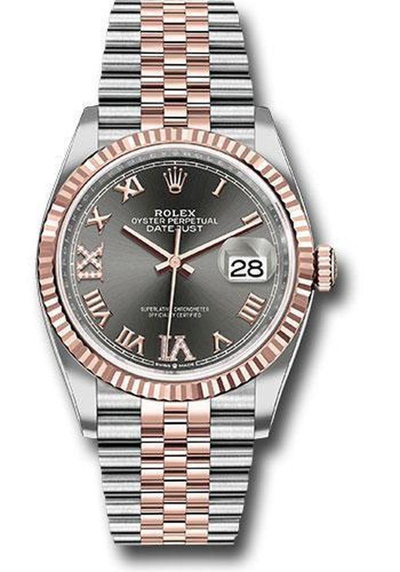 Rolex Datejust 36Mm Watch 126231 Dkrdr69J Rhodium Diamond Dial