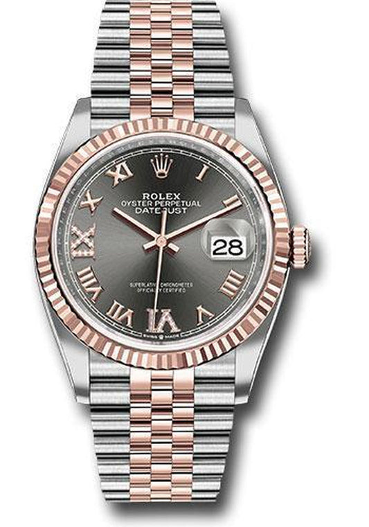 Rolex Datejust 36Mm Watch 126231 Dkrdr69J Rhodium Diamond Dial