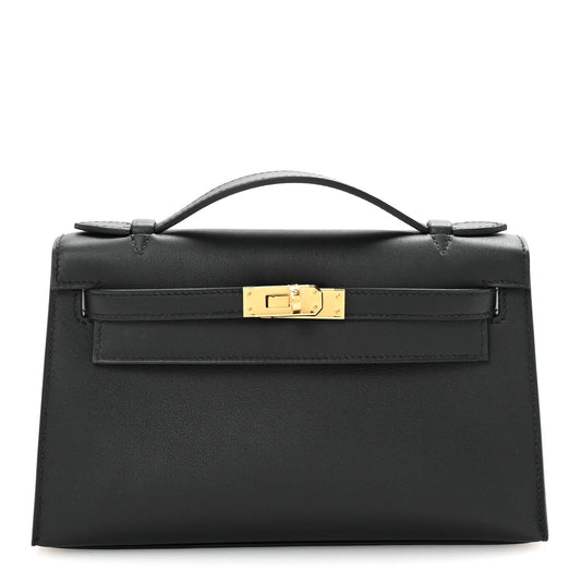 Swift Kelly Pochette Clutch Black