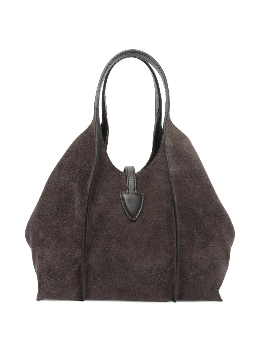CLASSIC SUEDE LEATHER SHOULDER BAG with T-BUCKLE