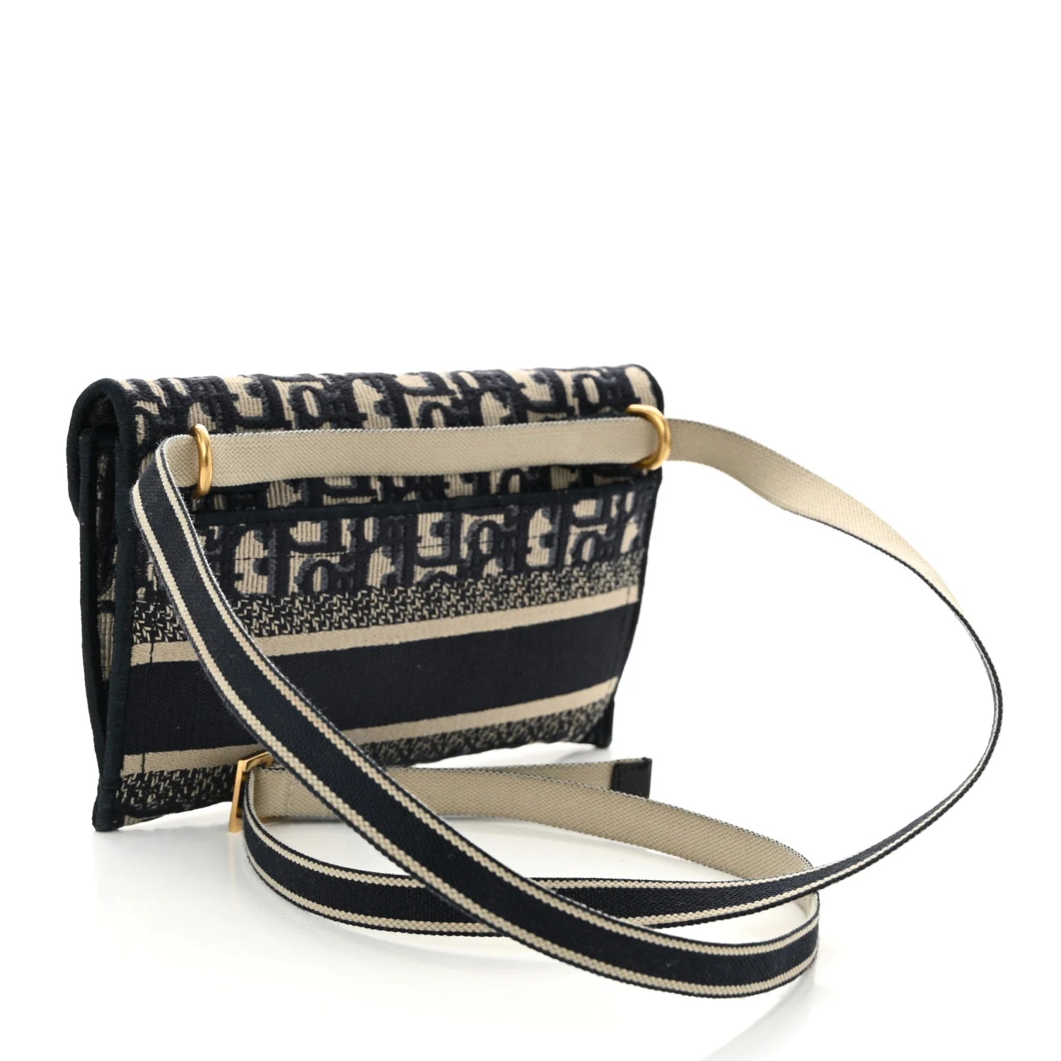 Oblique Slim Saddle Pouch Blue