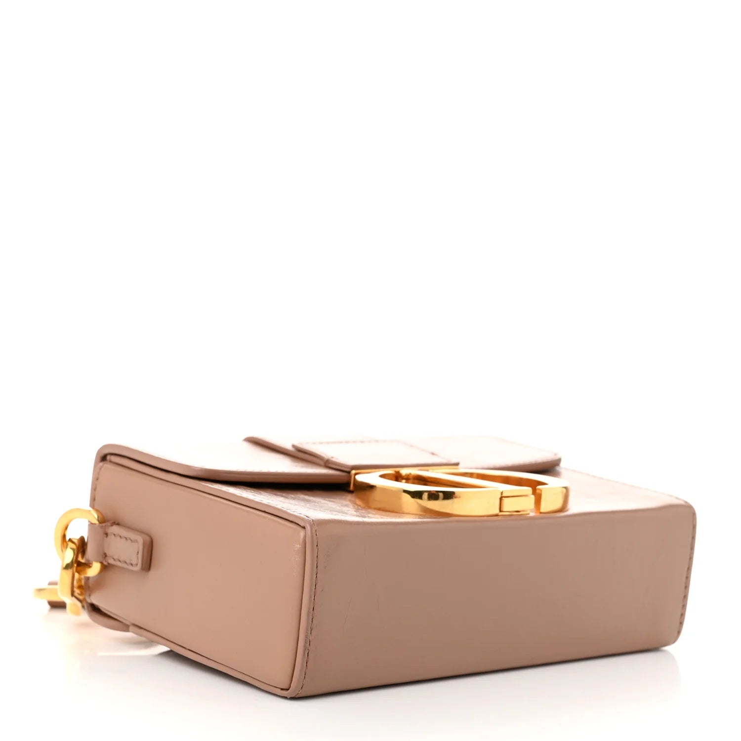 Smooth Calfskin Micro 30 Montaigne Flap Bag Pale Pink