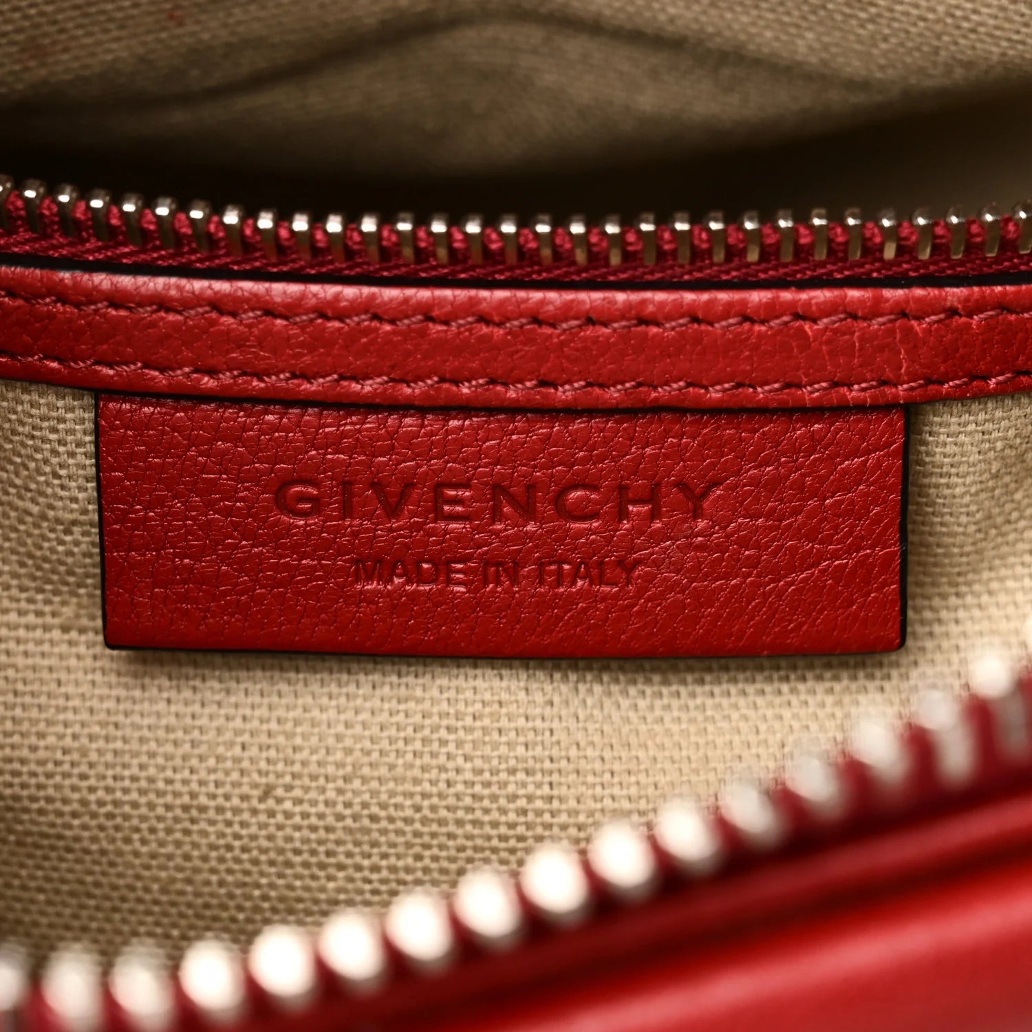 Sugar Goatskin Mini Antigona Red