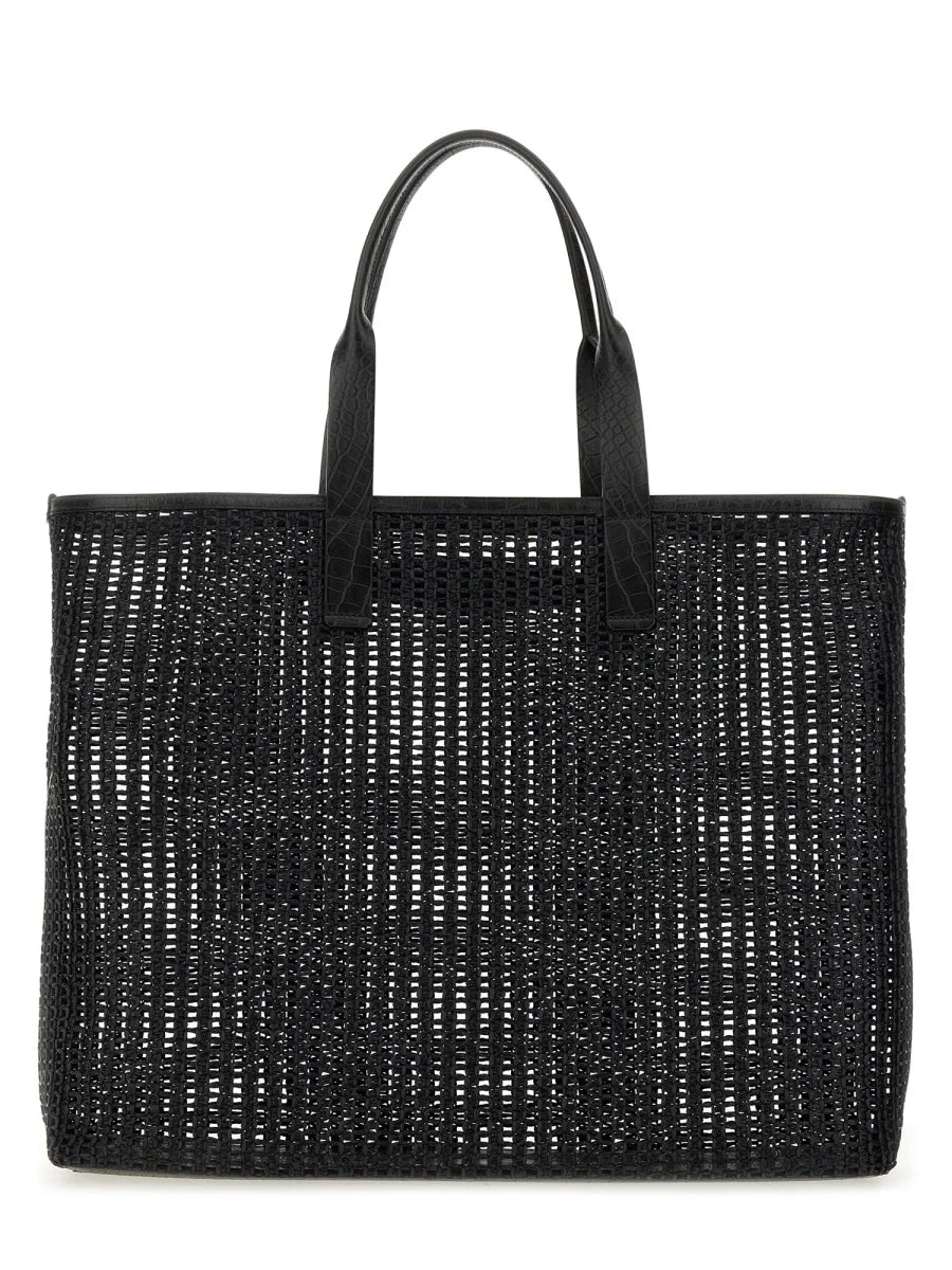 WOVEN MESH SHOPPING BAG