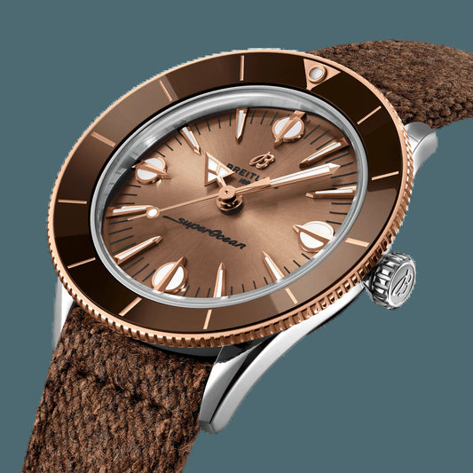 Superocean Heritage '57 Highlands, 38Mm, Stainless Steel and 18K Red Gold, Ref# U10340E31A1A1, Unworn 2024