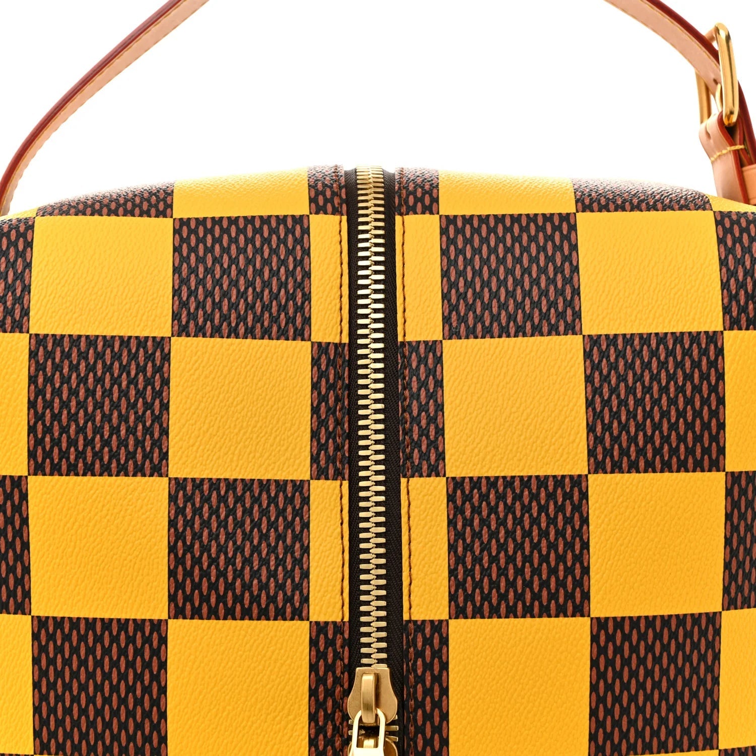 Damier Pop Shoes Bag Yellow