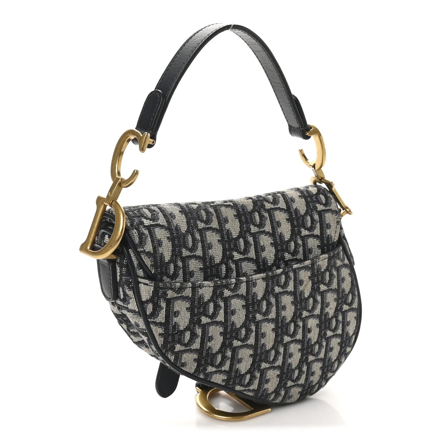 Oblique Mini Saddle Bag Blue