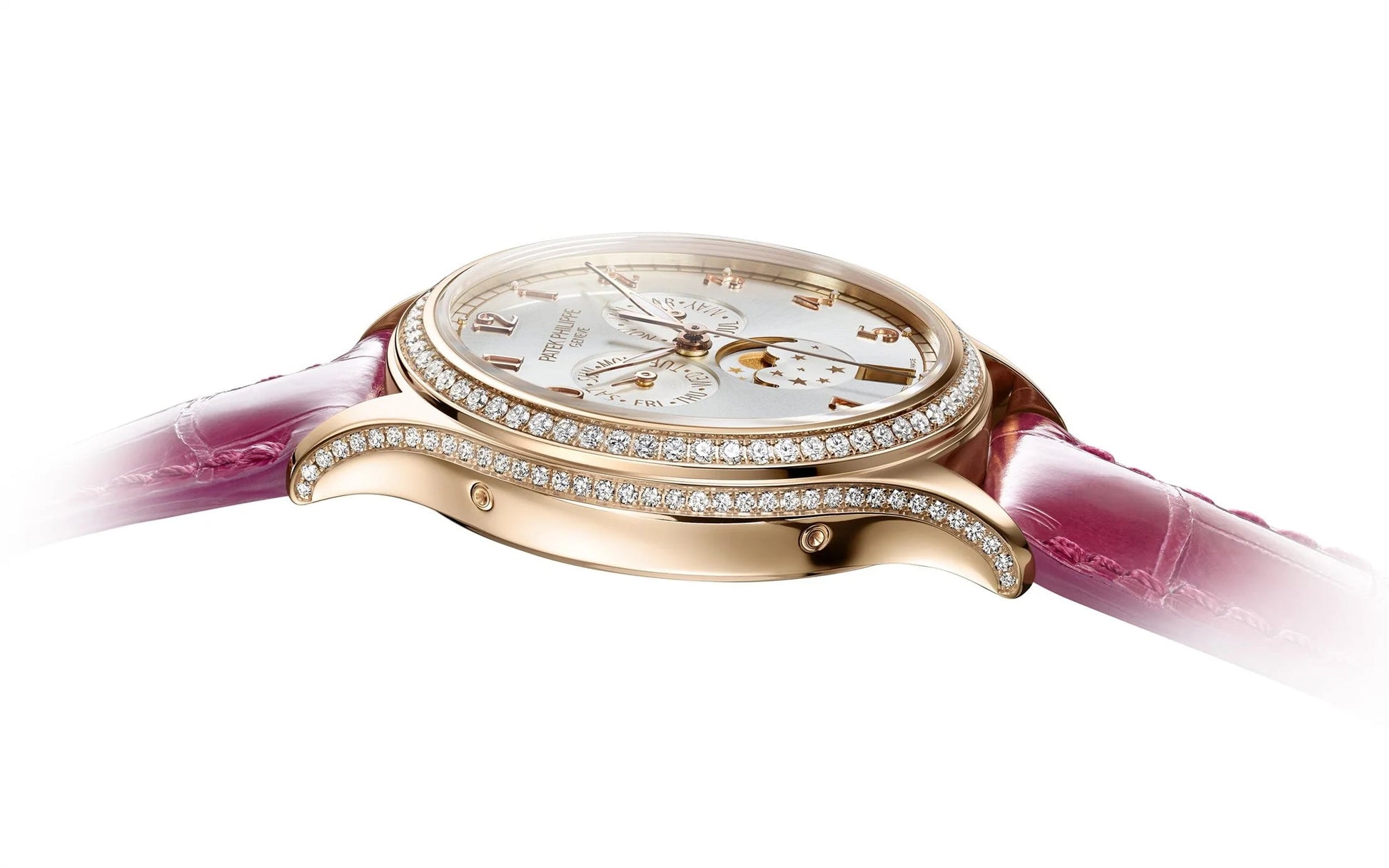 Complication, 18K Rose Gold Set with 155 Diamonds (~1.34 Ct), 38Mm, Annual Calendar Ref# 4947R-001