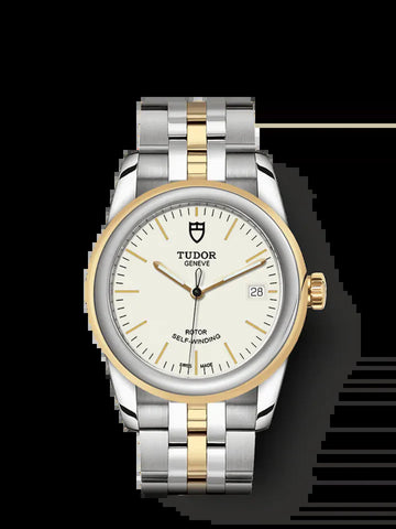 Glamour Date, Stainless Steel and 18K Yellow Gold, 36Mm, Ref# M55003-0082
