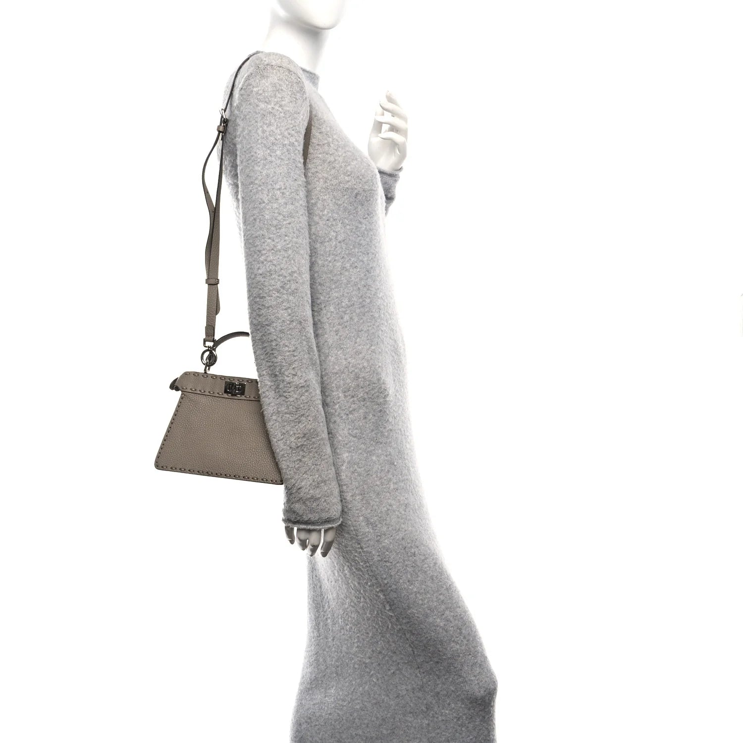 Cuoio Romano Selleria Mini Peekaboo I SEE U Iconic Satchel Fettuccia