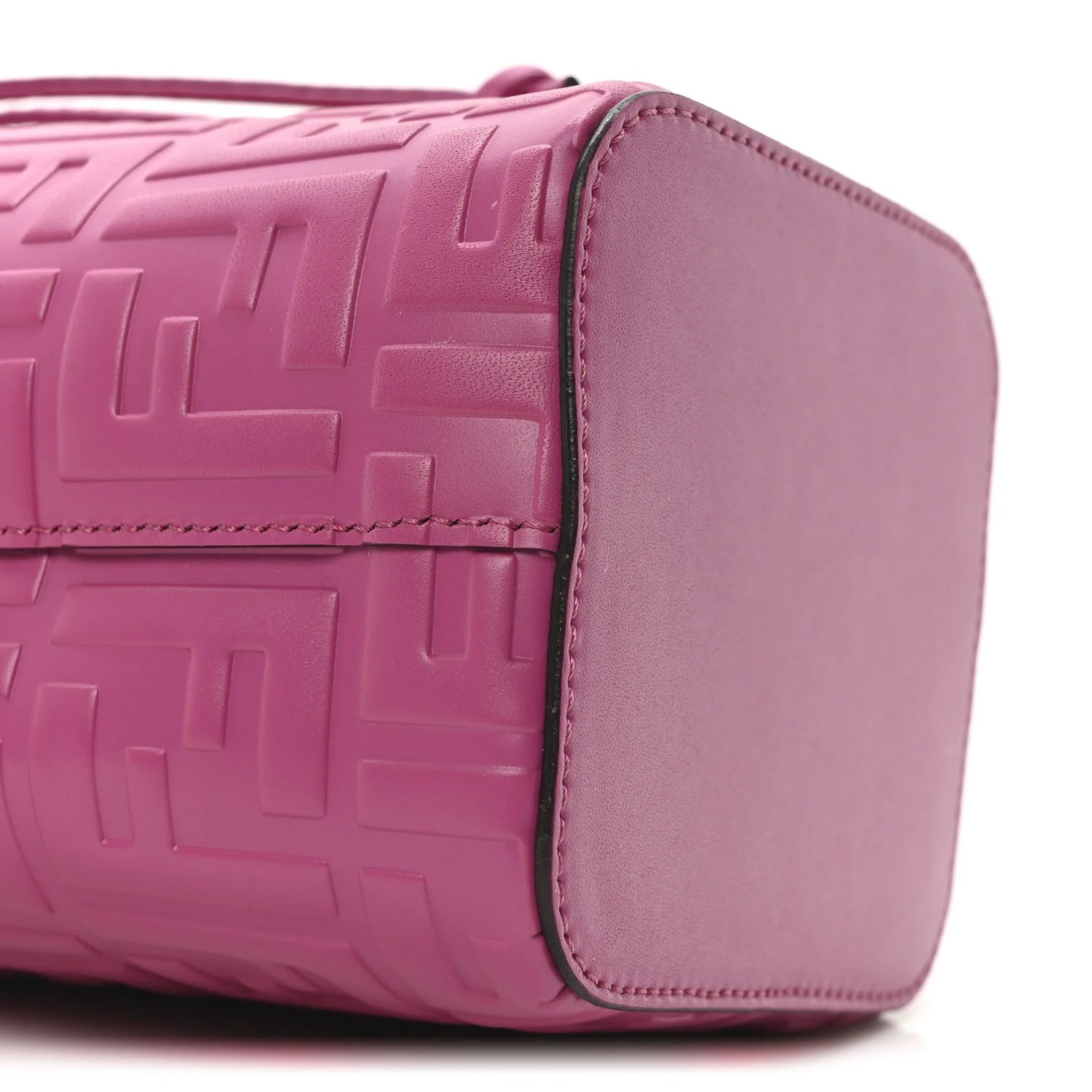 Vitello Liberty F Is  FF 1974 Embossed Mini Mon Tresor Bucket Bag Ciclamino Pilar