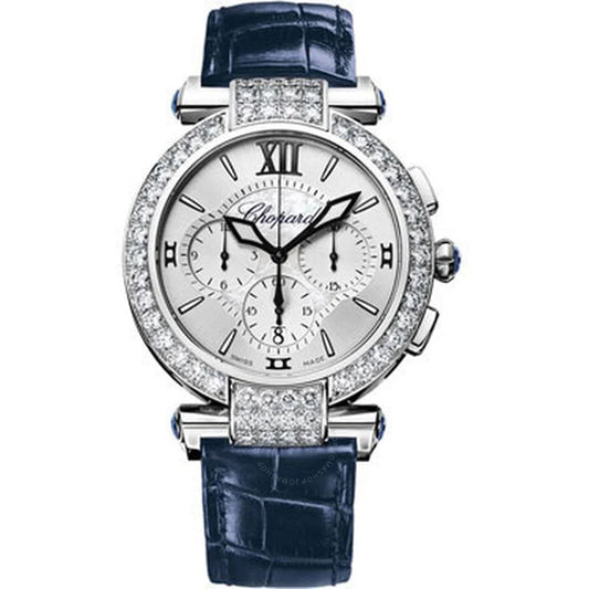 Unworn  Imperiale Chrono, 18K White Gold and Diamonds, 40Mm, Ref# 384211-1001, Box and Papers