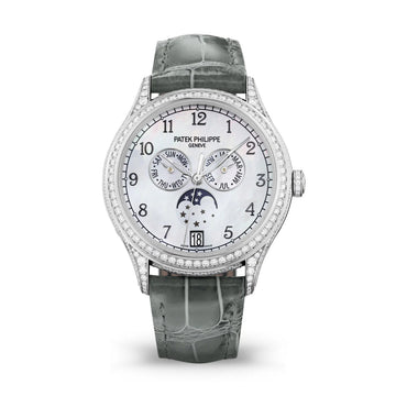 Complication, 18K White Gold Set with 388 Diamonds (~2,92 Ct), 38Mm, Annual Calendar Ref# 4948G-010