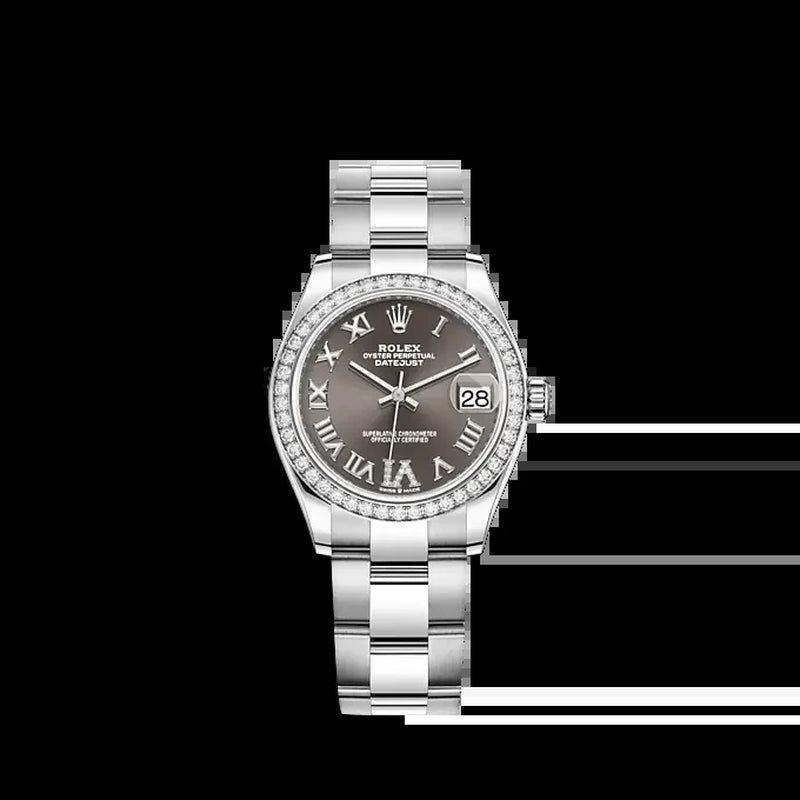 Datejust 31, Oystersteel, 18Kt White Gold and Diamonds, Ref# 278384RBR-0031