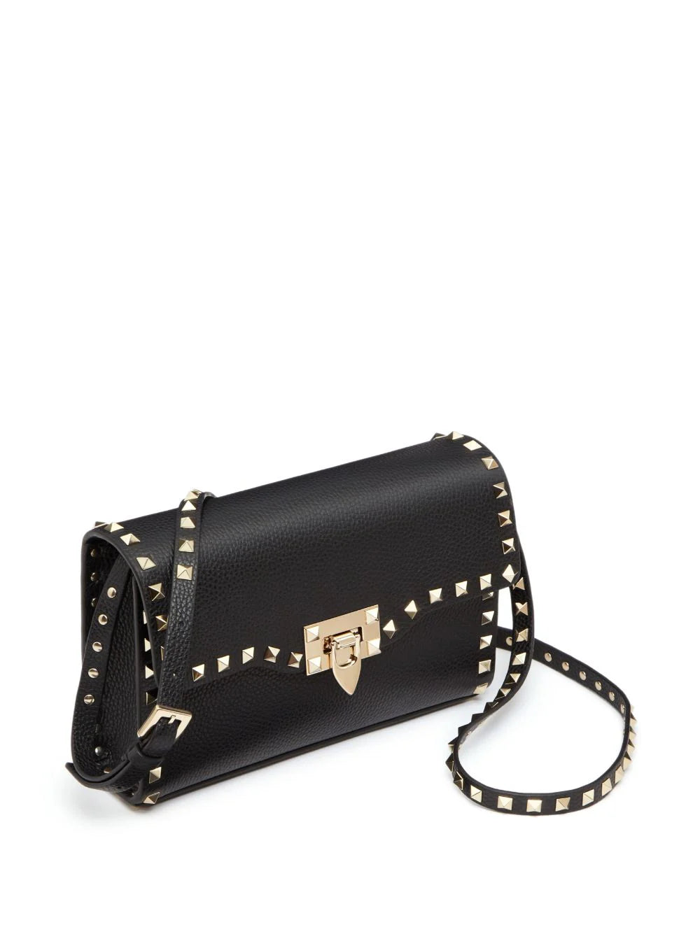 ROCKSTUD SMALL LEATHER SHOULDER BAG