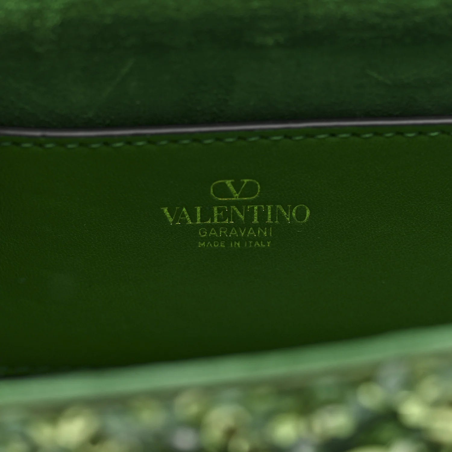 Sequin Crystal Vlogo Embroidered Small Loco Shoulder Bag Multicolor