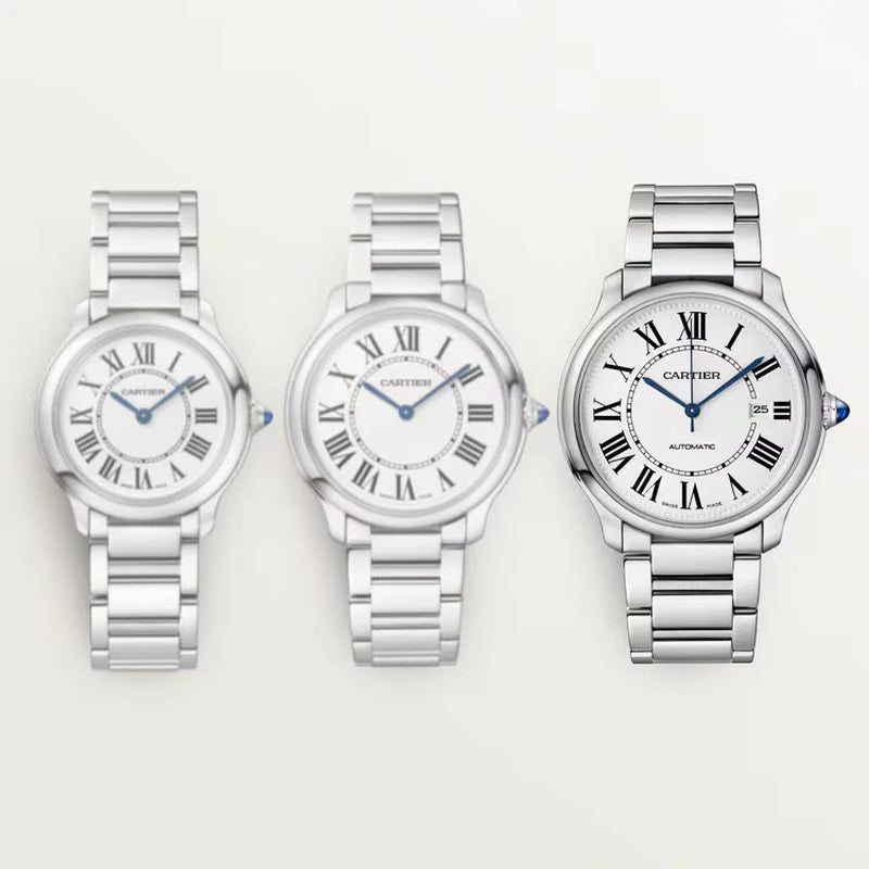 Unworn  Ronde Must De , Stainless Steel, 40Mm, Ref# WSRN0035, Box and Papers