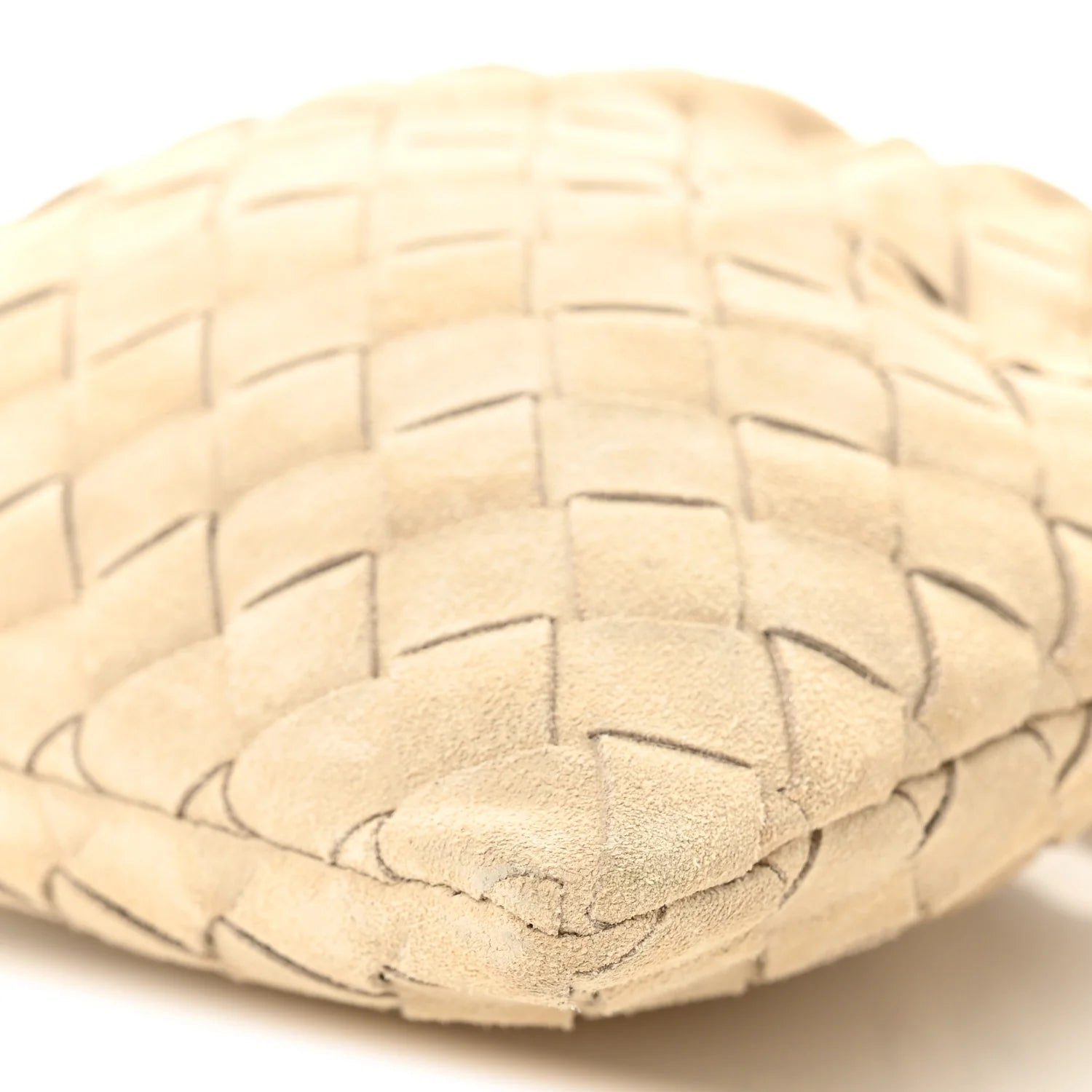 Suede Intrecciato Small Dustbag Ecru Gold