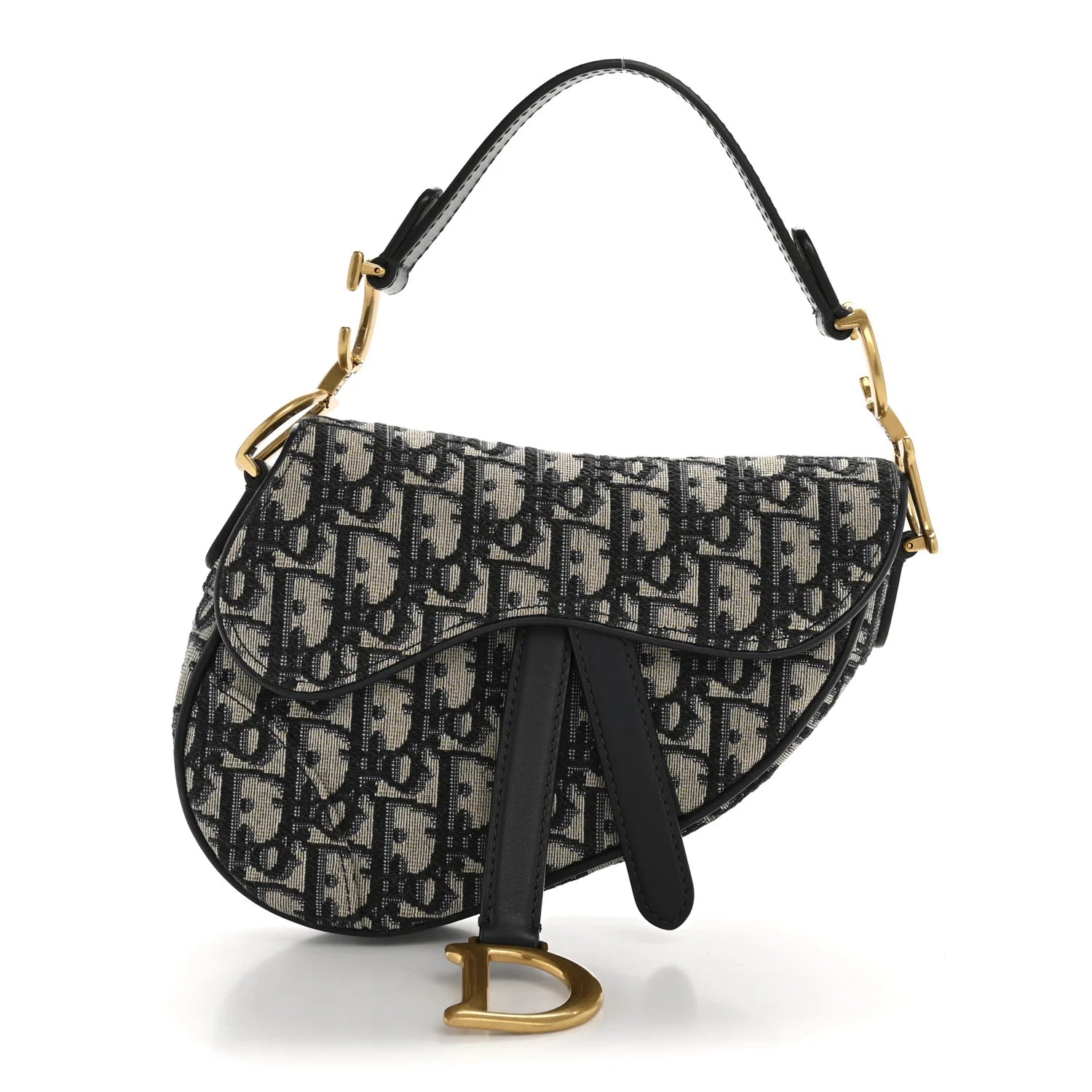 Oblique Mini Saddle Bag Blue