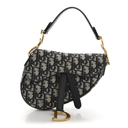 Oblique Mini Saddle Bag Blue