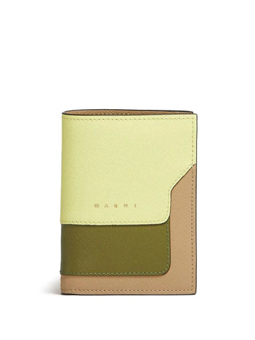 COLOR-BLOCK DEBOSSED LOGO WALLET
