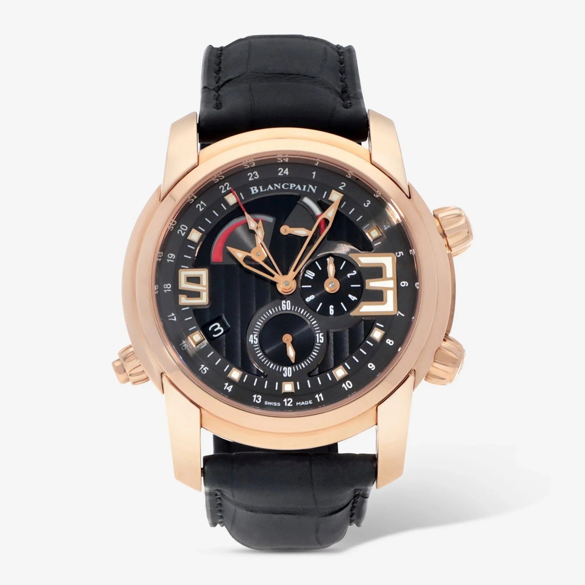 Unworn  L-Evolution Réveil GMT Alarm, 18K Rose Gold, 43.5Mm, Ref# 8841-3630-53B, Box and Papers