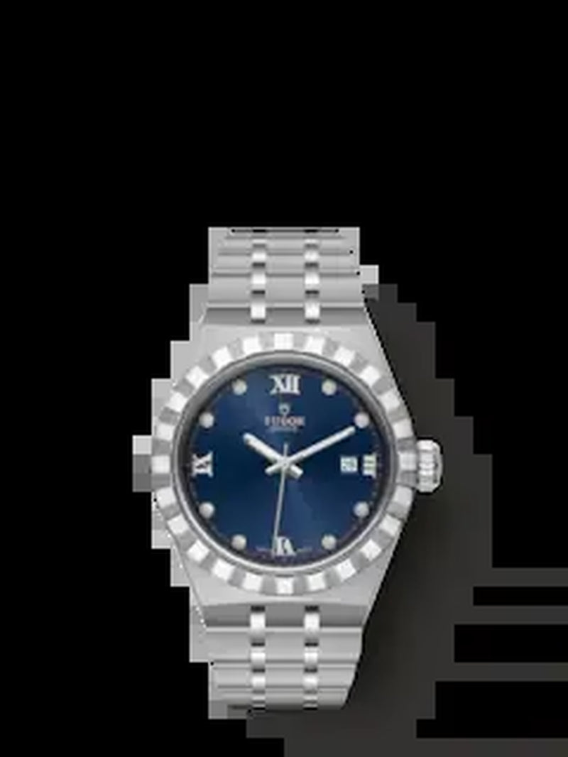 Royal, Stainless Steel and Diamond-Set, 28Mm, Ref# M28300-0007