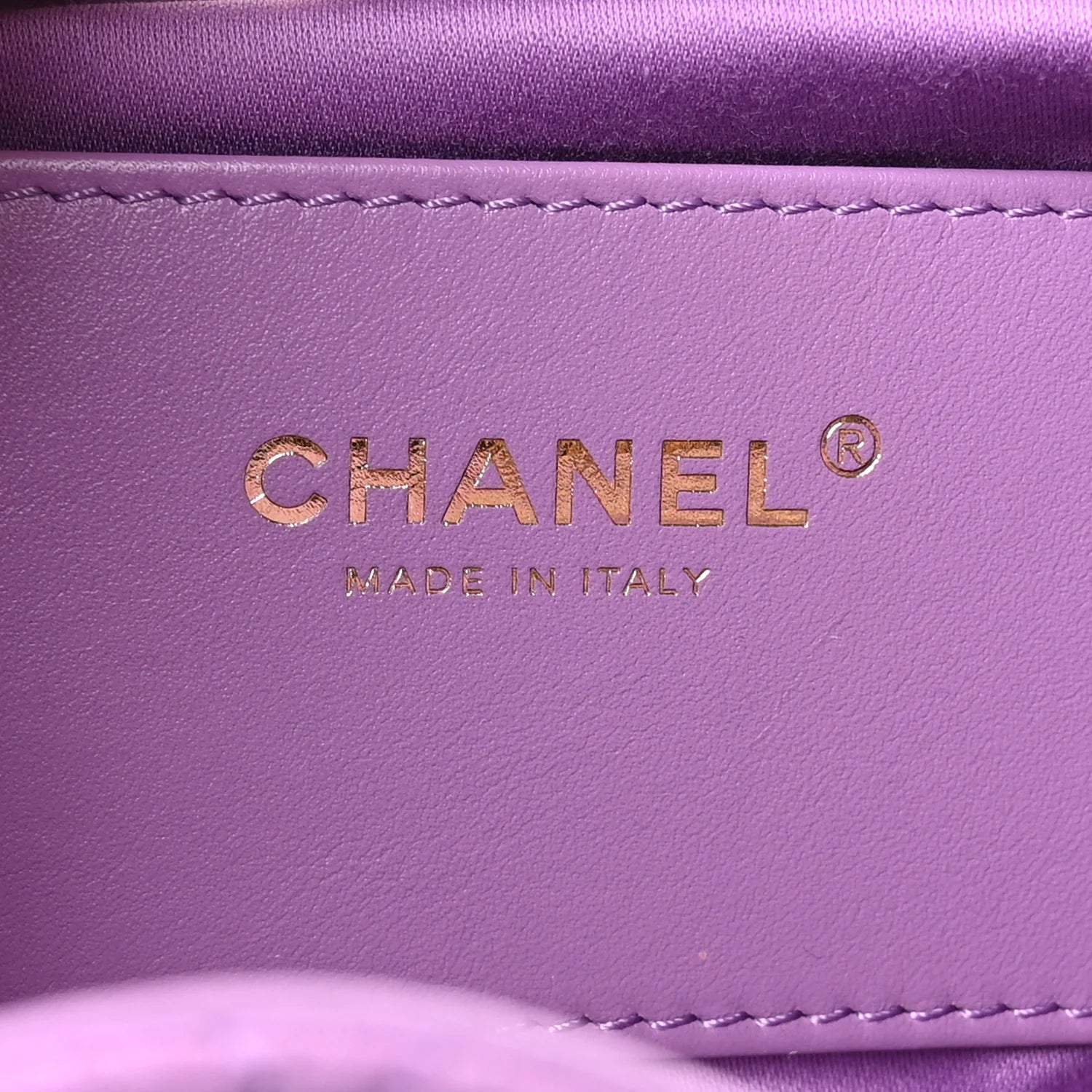 Suede Quilted Mini  25 Handbag Purple