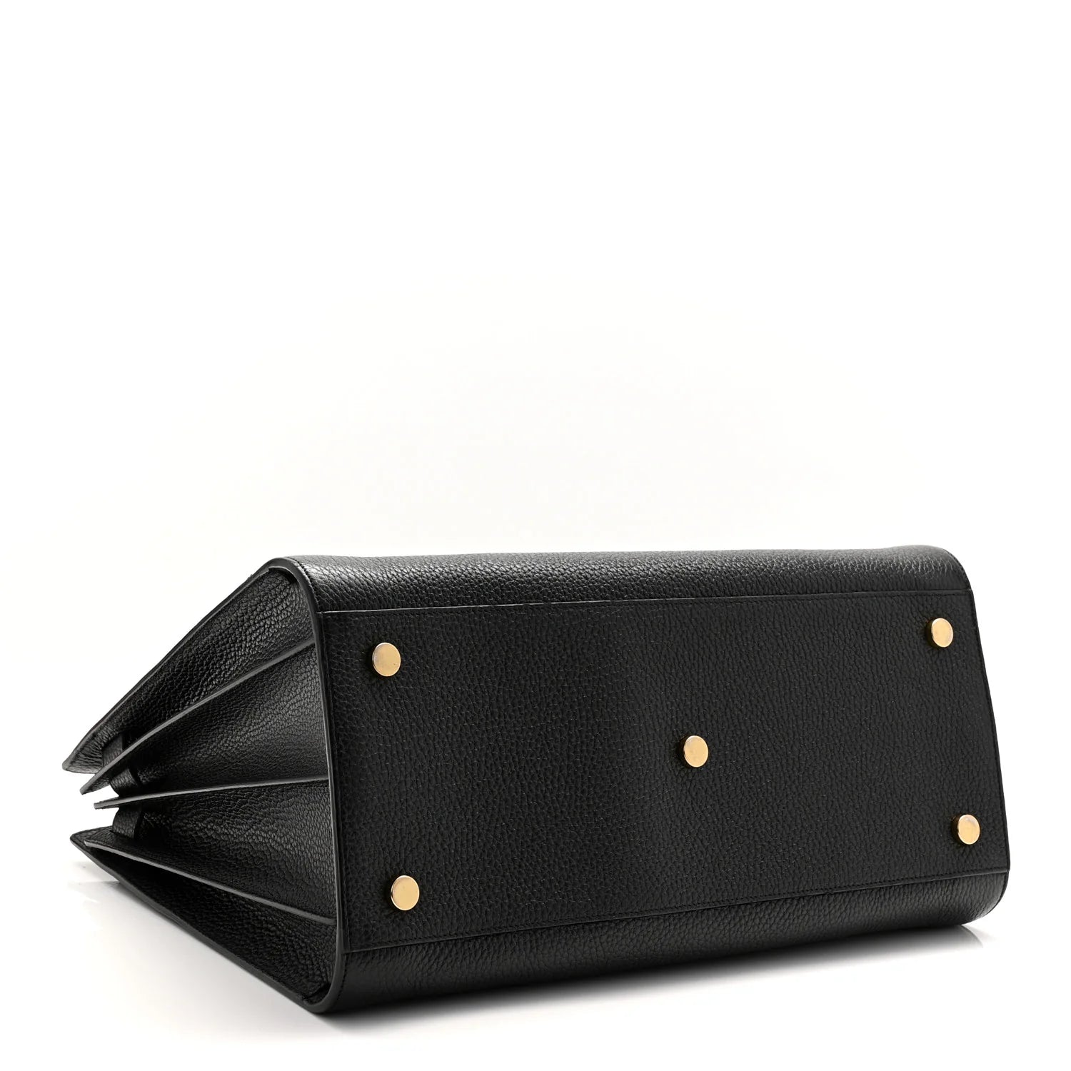 Grained Calfskin Large Sac De Jour Carryall Black