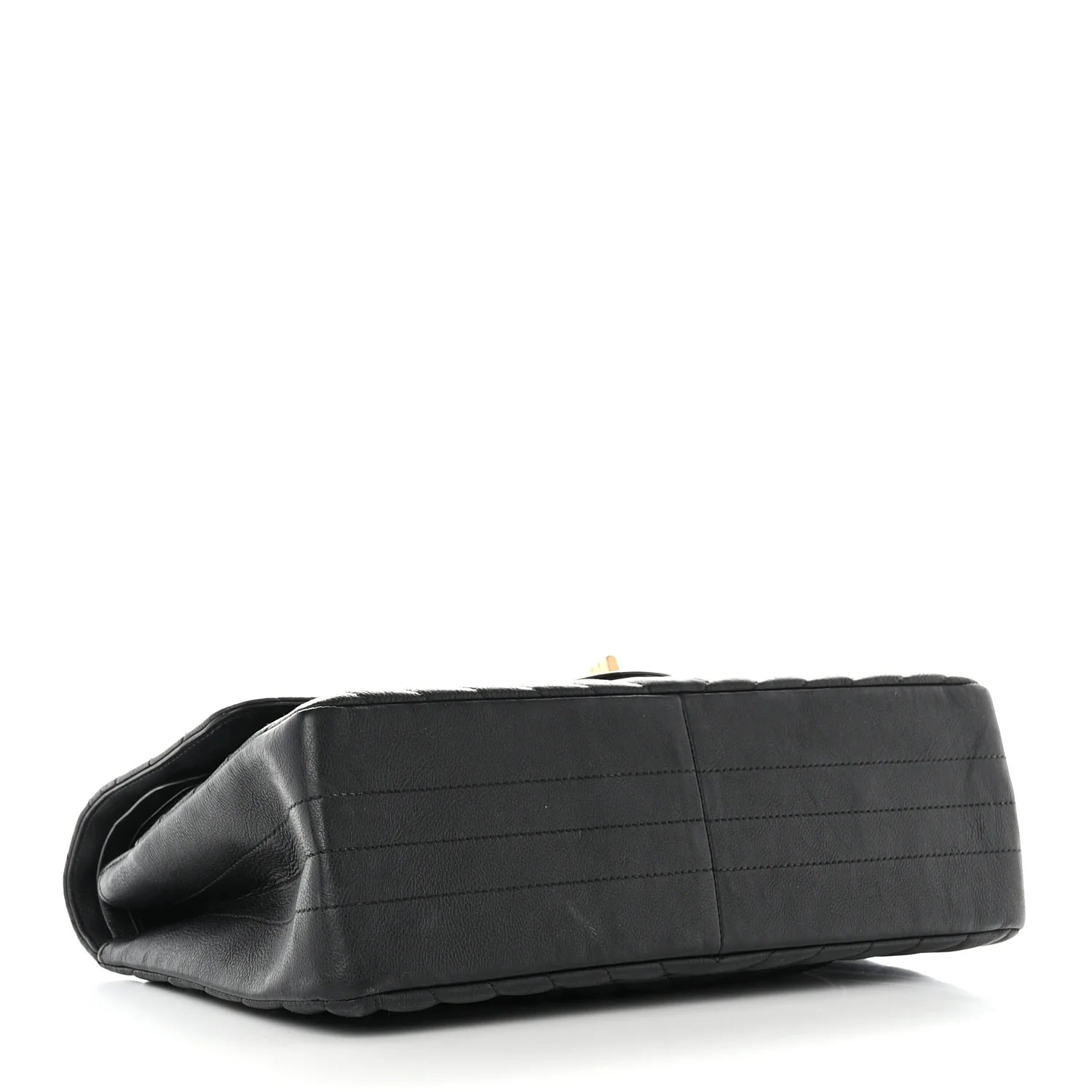 Crumpled Calfskin Chevron Quilted 2.55 Reissue 226 Black