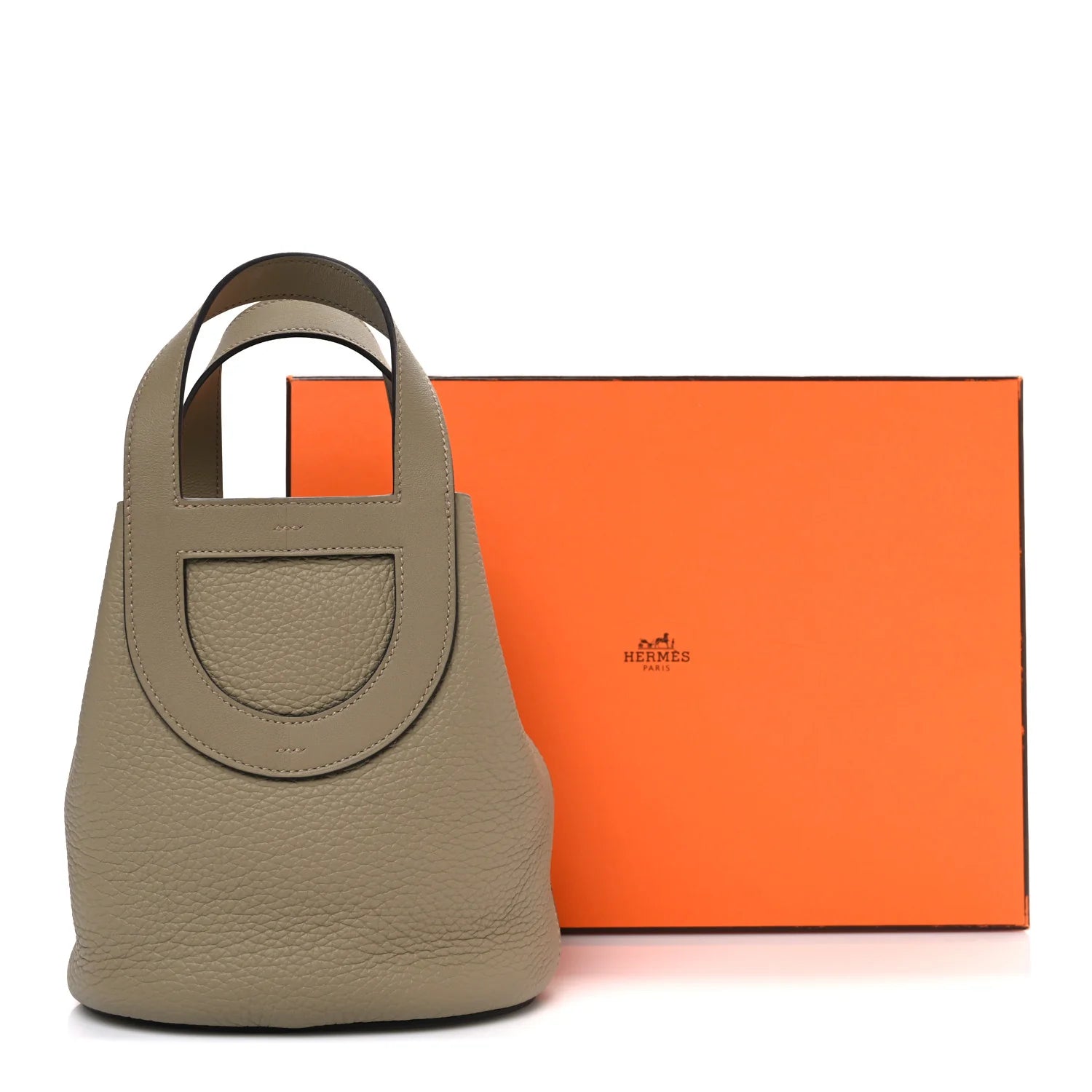 Taurillon Clemence Swift In-The-Loop 18 Bag Beige Marfa